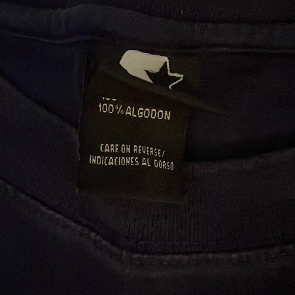 Starter Navy Michigan Wolverines T-Shirt - Picture 3 of 4